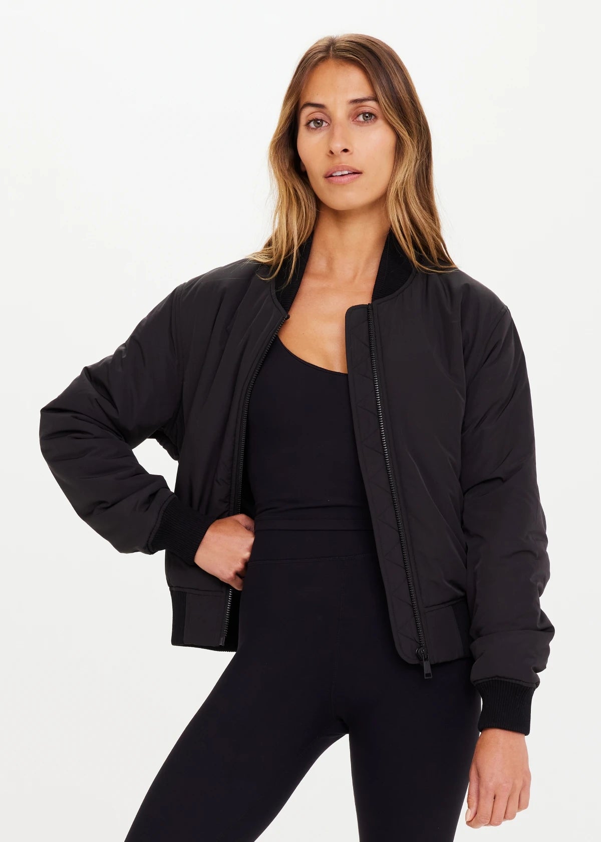 The Upside Kita Bomber Jacket in Black