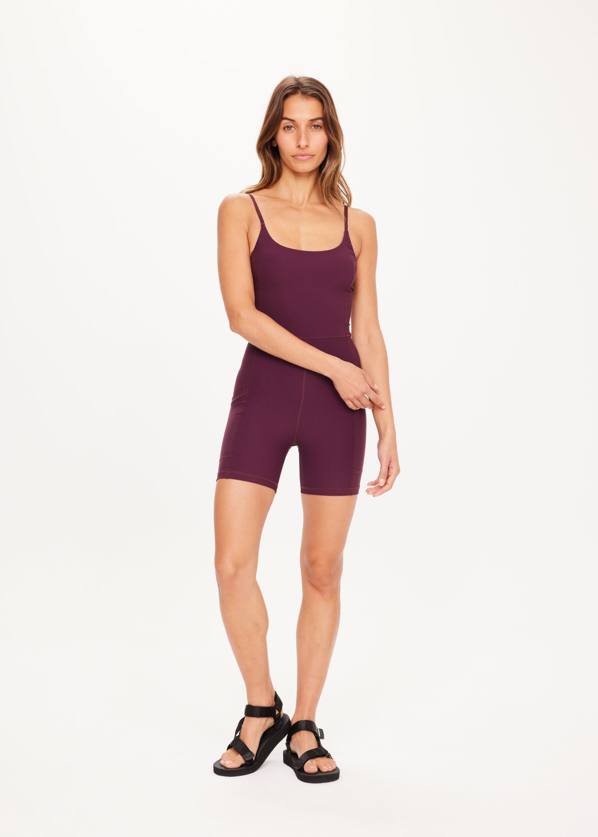 The Upside Peached Jamie Onesie in Fig