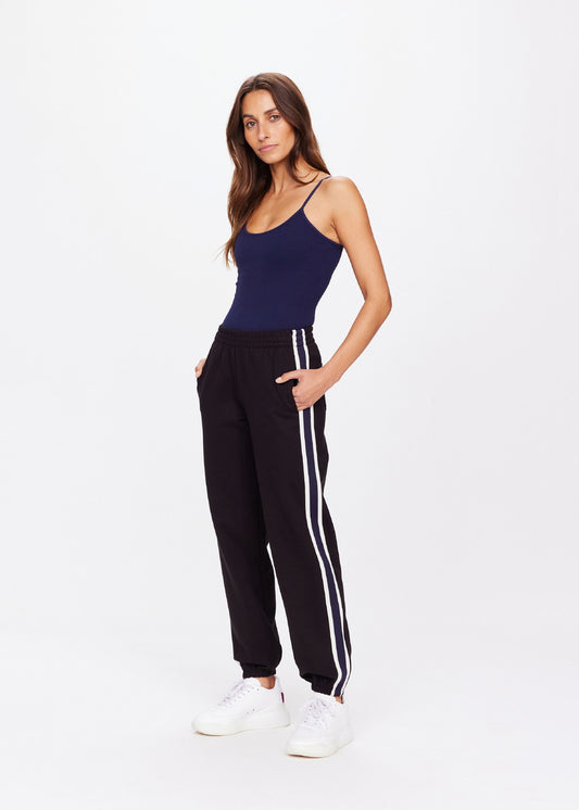 The Upside Beaufort Cala Zip Pant in Licorice