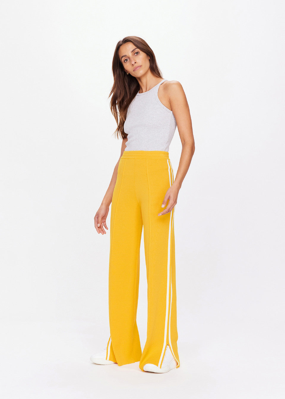The Upside Dunes Freya Knit Pant in Marigold