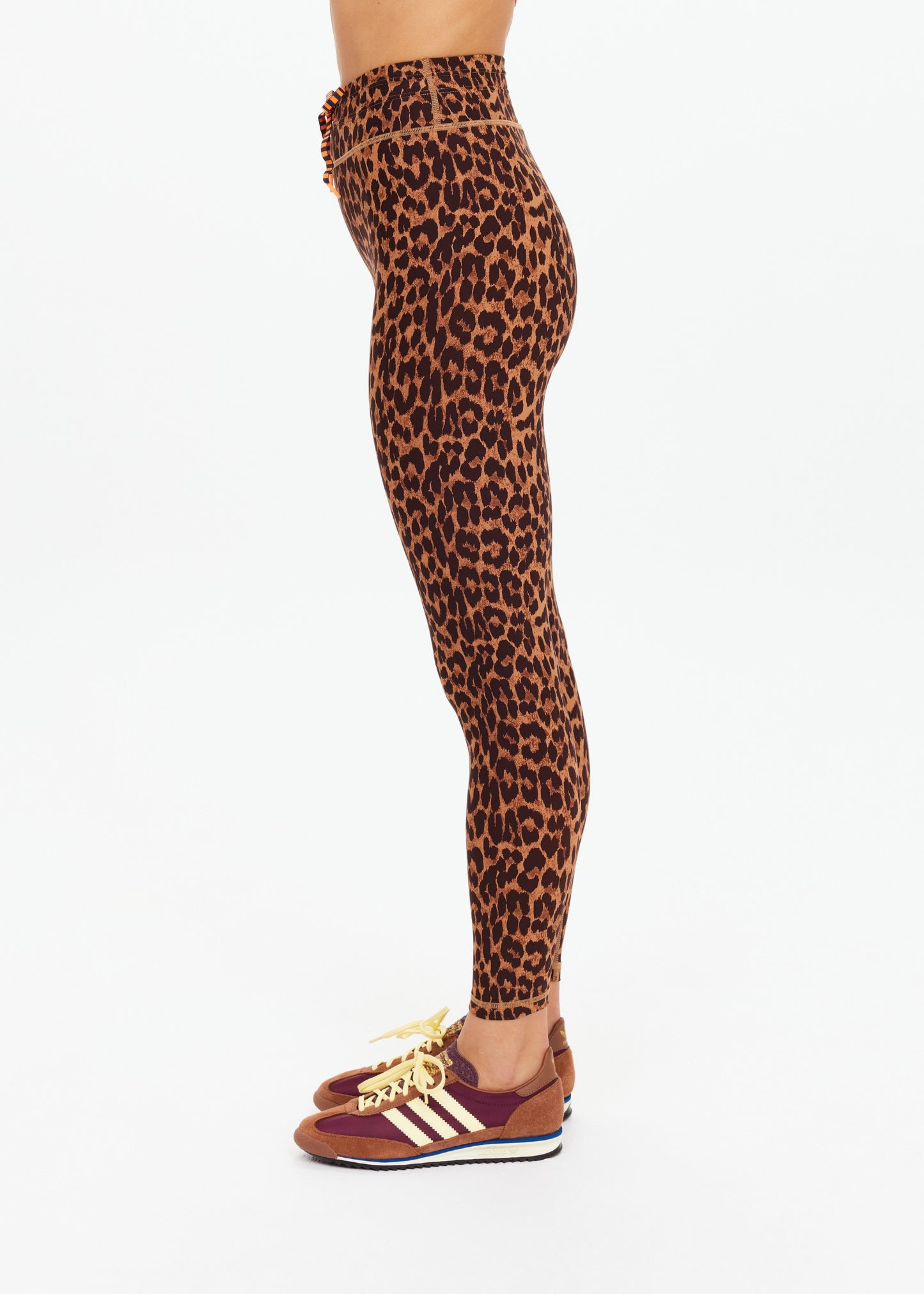 The Upside Malawi 25in Midi Pant in Leopard
