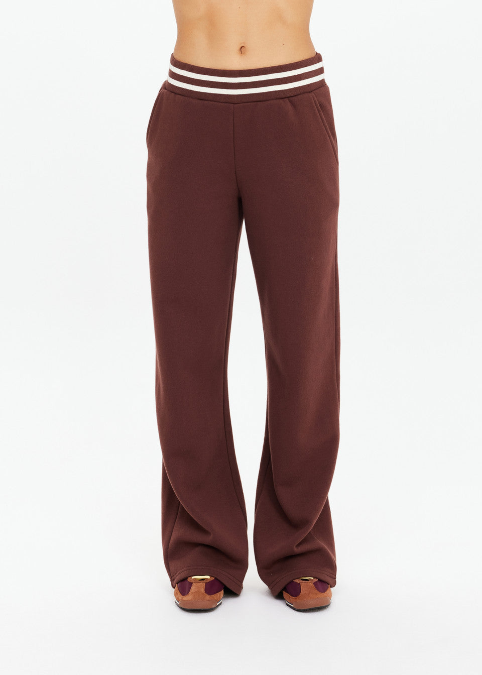 The Upside Toluca Willow Wide Leg Pant in Cocoa
