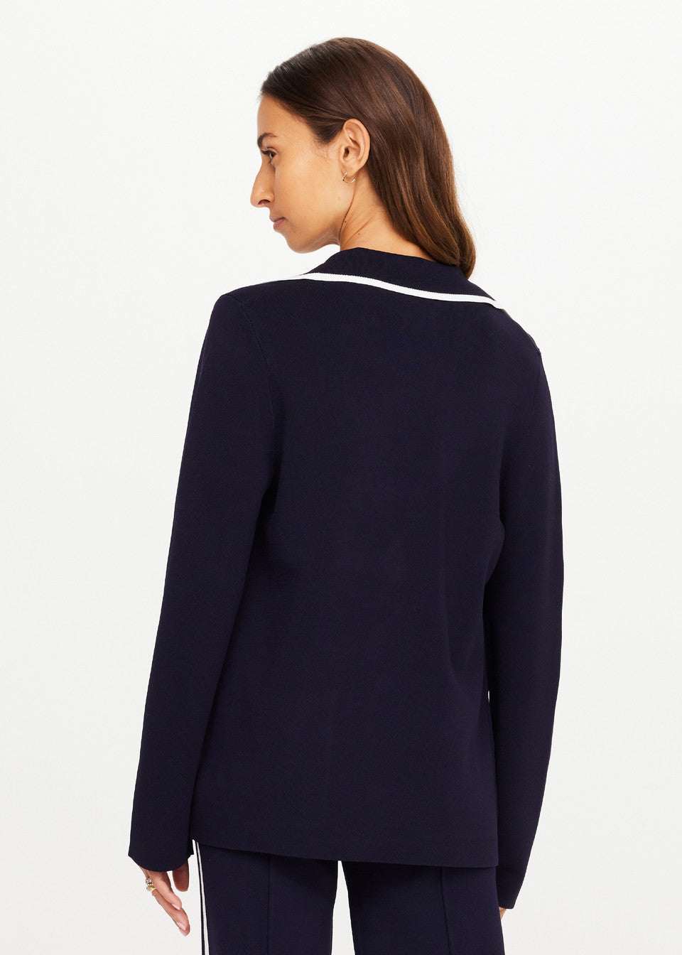 The Upside Monte Carlo Alix Knit Blazer in Navy