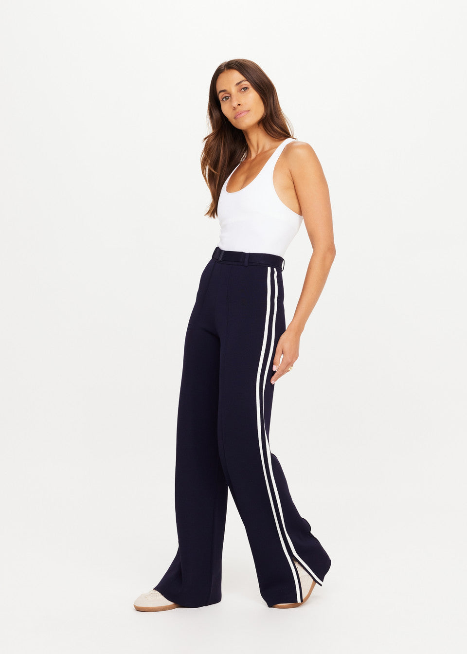 The Upside Monte Carlo Freya Knit Pant in Navy