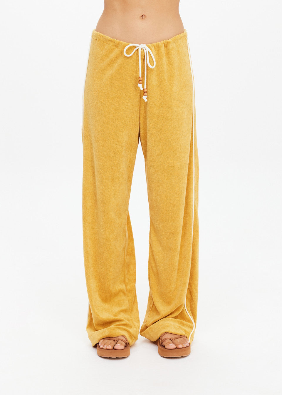 The Upside Cocos Charli Drawstring Pant in Butterscotch
