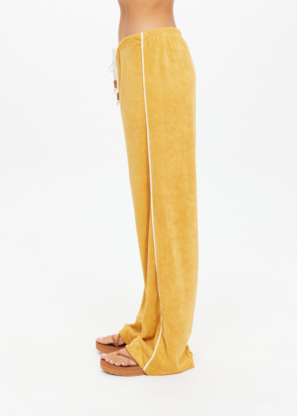 The Upside Cocos Charli Drawstring Pant in Butterscotch