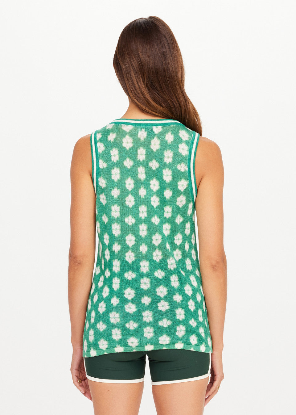The Upside Latania Wales Knit Tank in Green