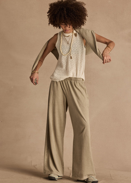 The Upside Chennai Knitted Tara Tank in Cream