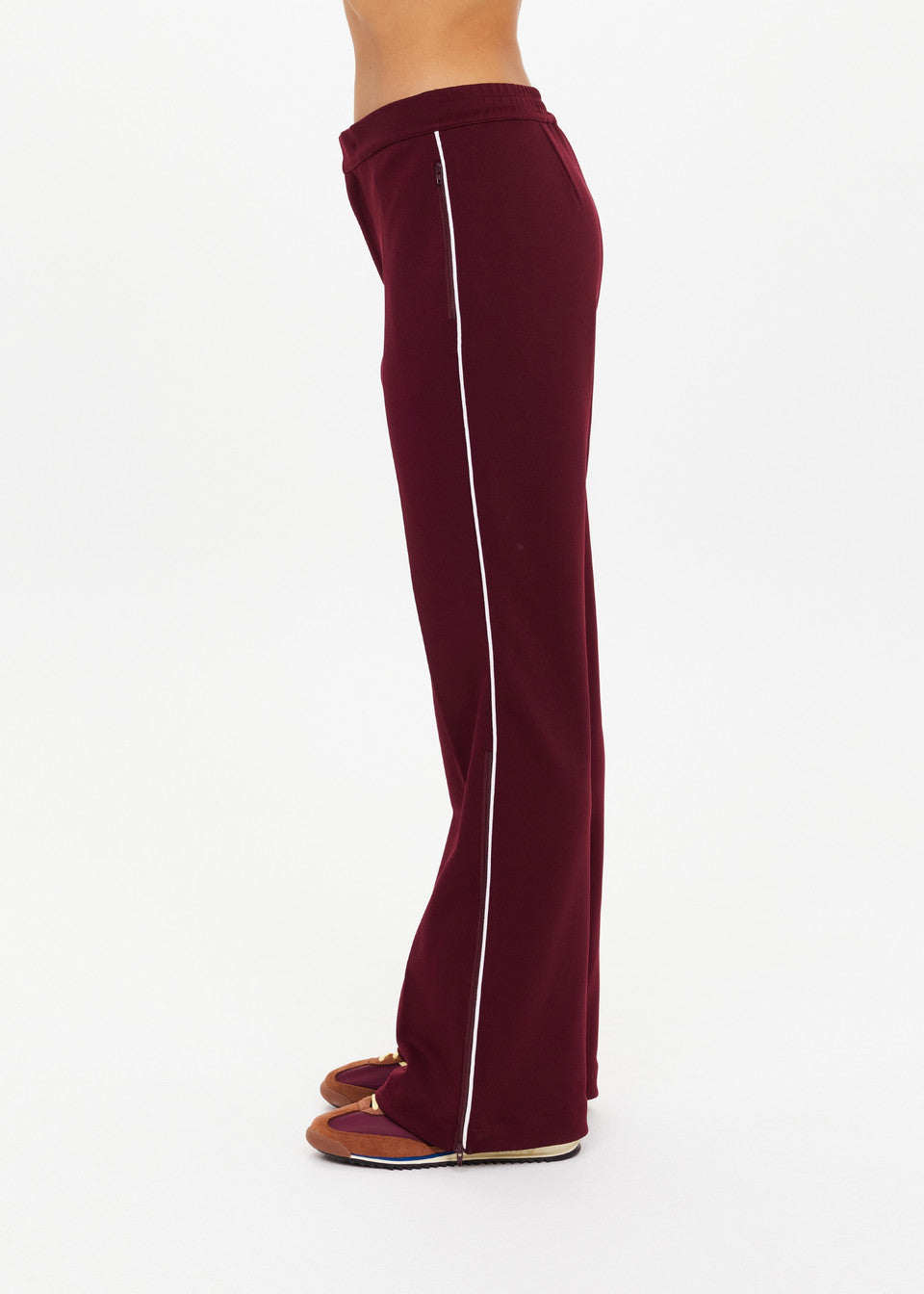 The Upside Mendoza Jackie Flare Pant in Bordeaux