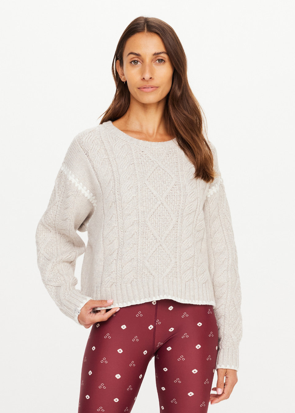 The Upside Xanthe Crew Neck Knit Sweater