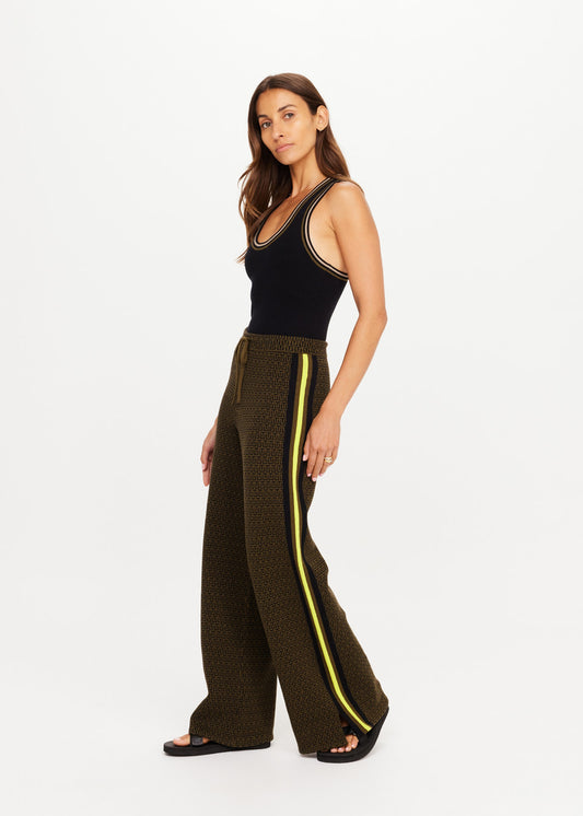 The Upside Castilla Juniper Knit Pant in Olive