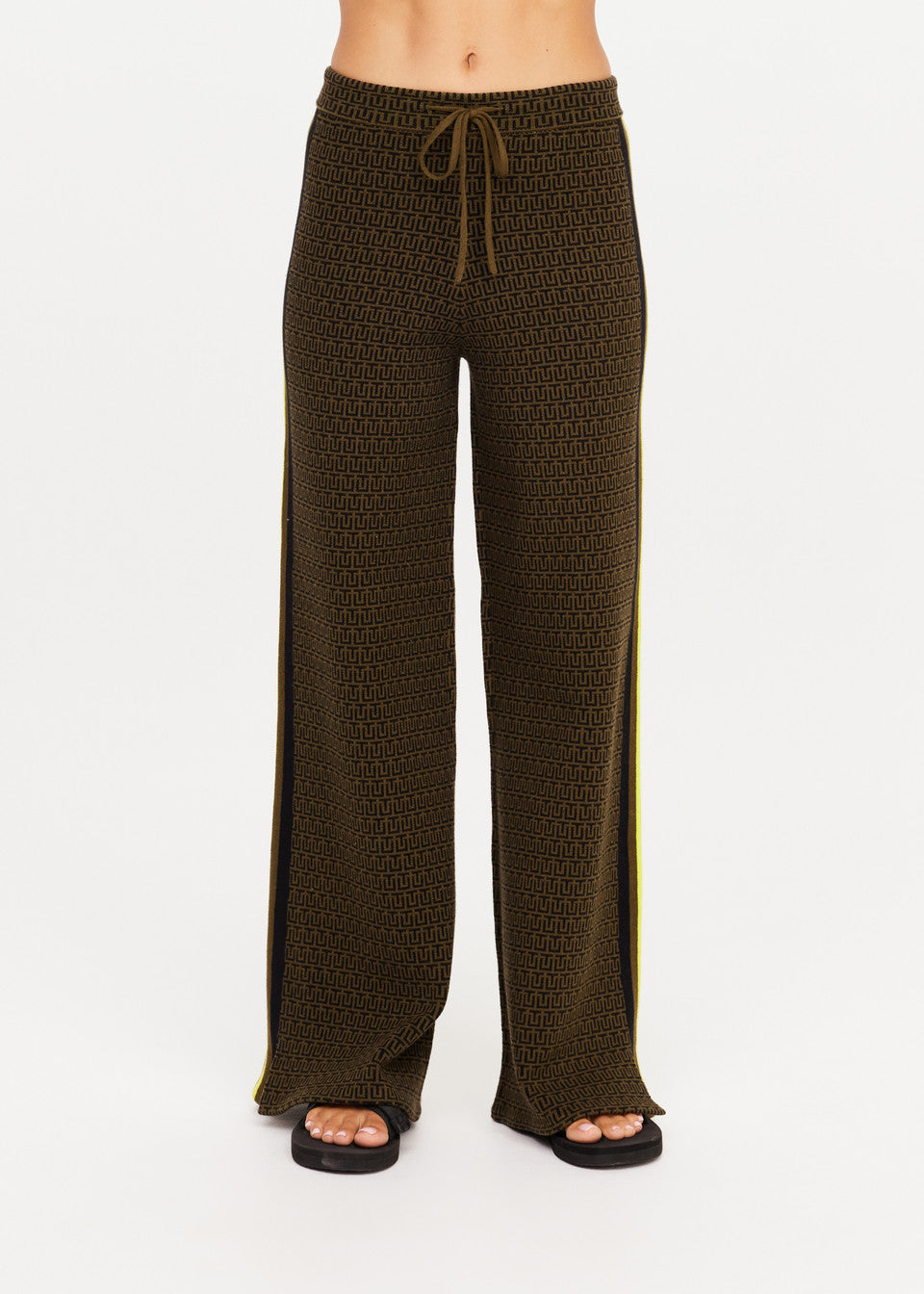 The Upside Castilla Juniper Knit Pant in Olive