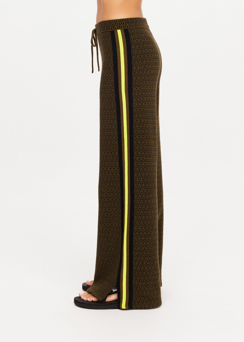 The Upside Castilla Juniper Knit Pant in Olive