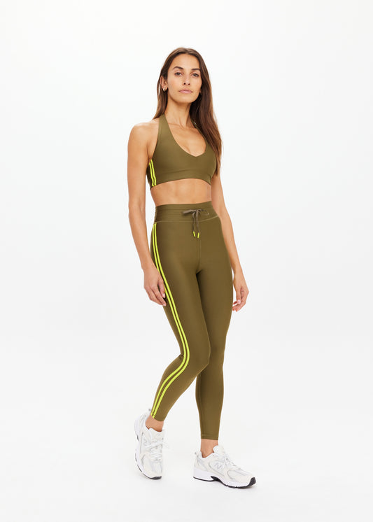 The Upside Oxford 25in Midi Pant in Green
