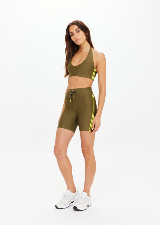 The Upside Oxford 5in Spin Short in Olive