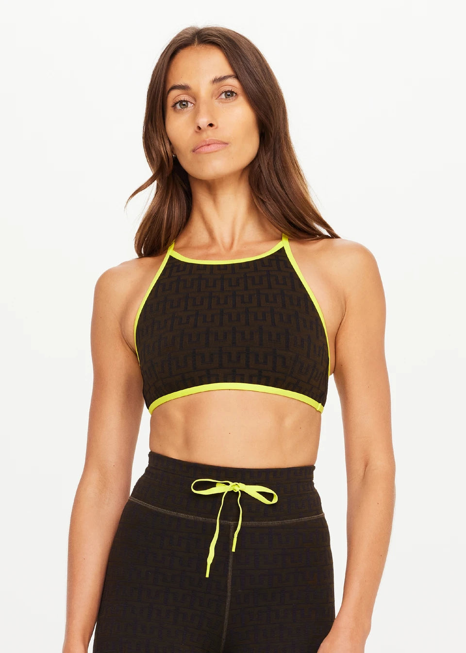 The Upside Castilla Anya Crossback Bra in Olive