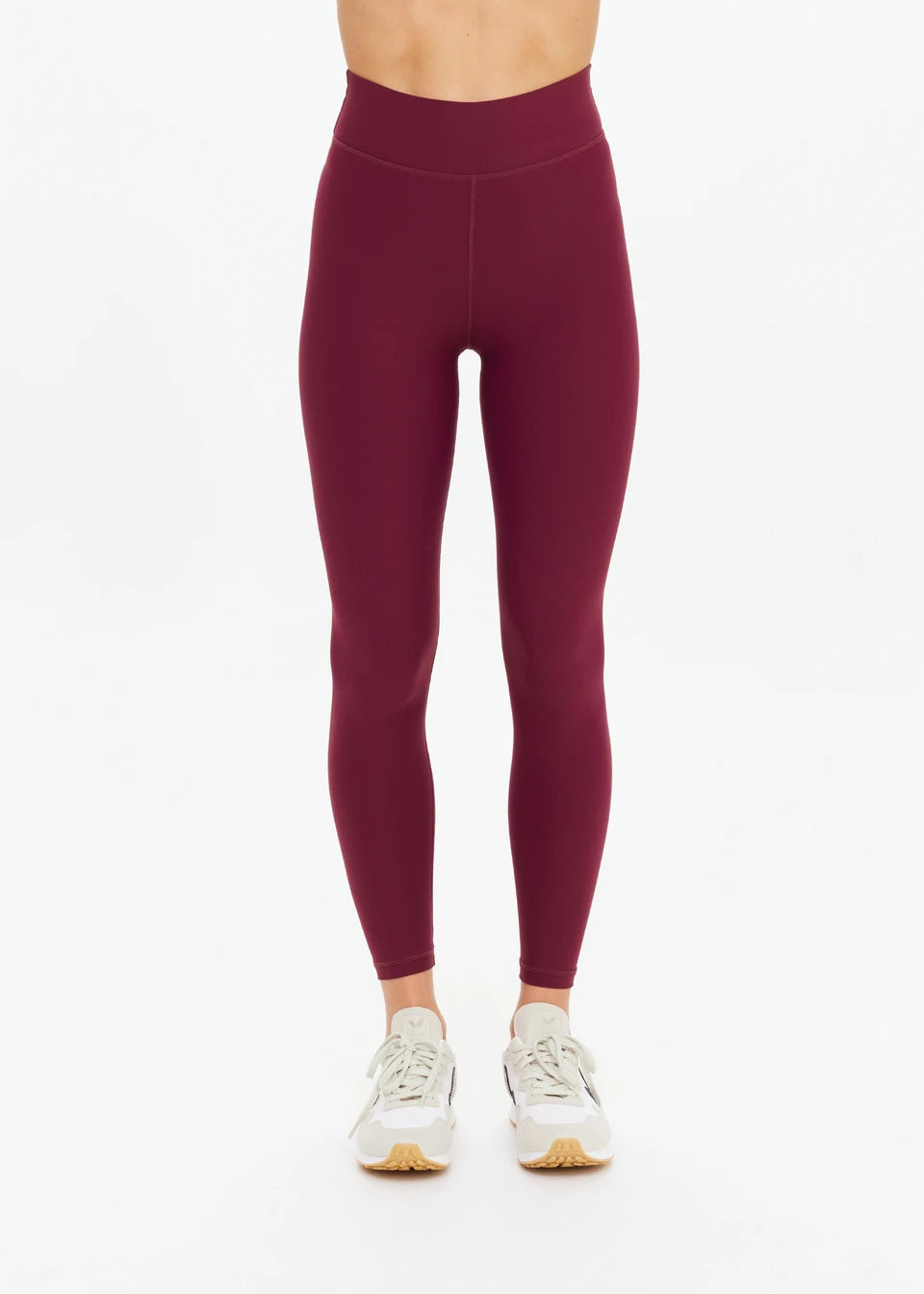 The Upside Peached 25in Midi Pant in Bordeaux