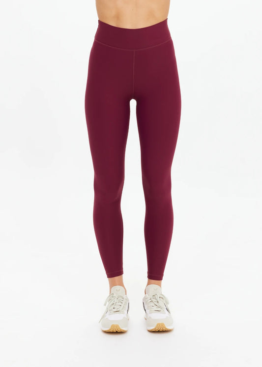 The Upside Peached 25in Midi Pant in Bordeaux