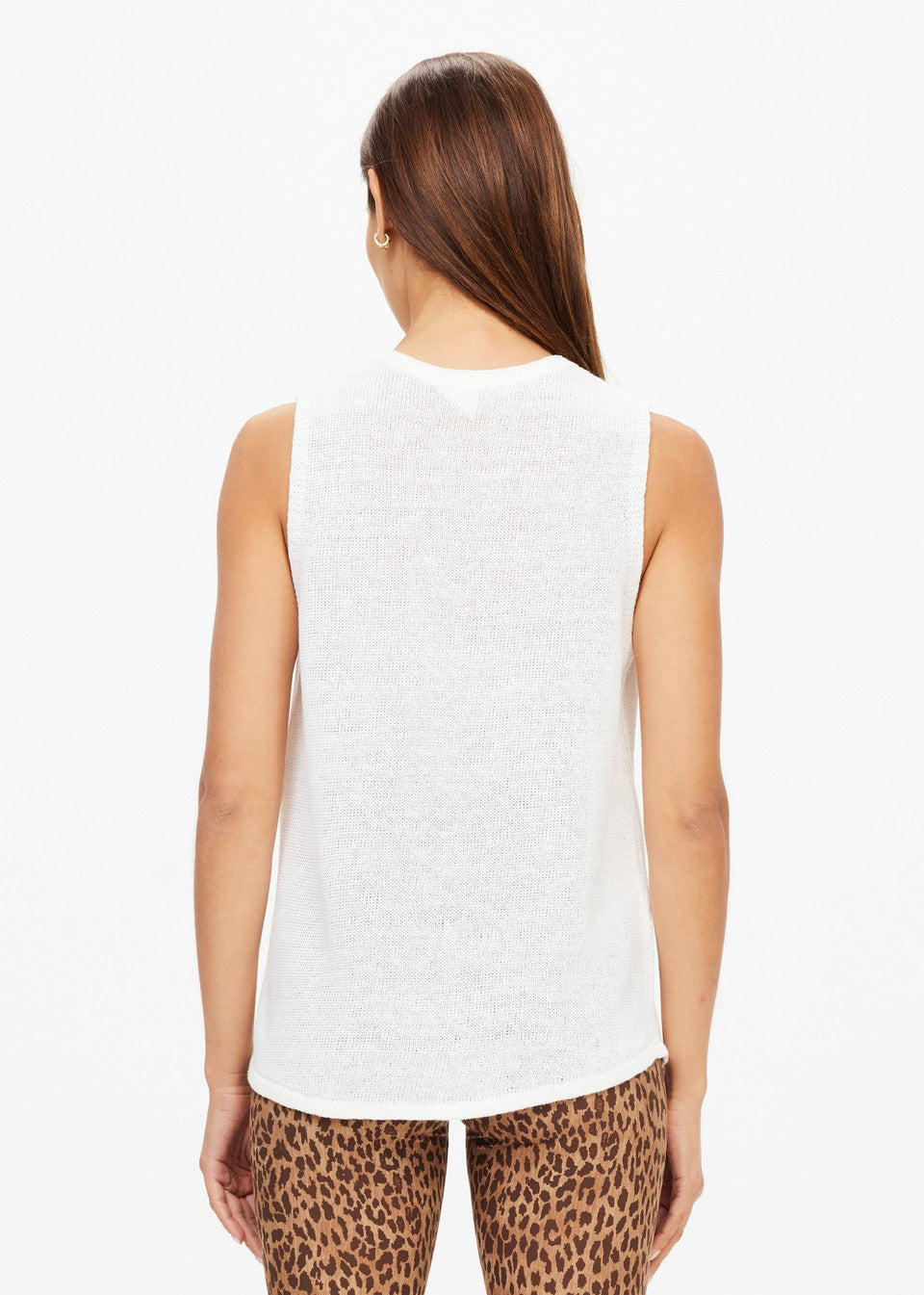The Upside Knitted Logo Tara Tank in White