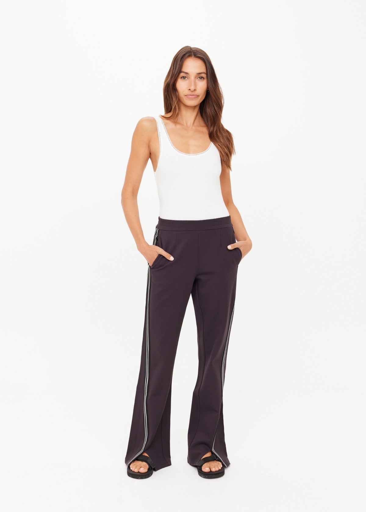 The Upside Petra Flare Pant in Licorice
