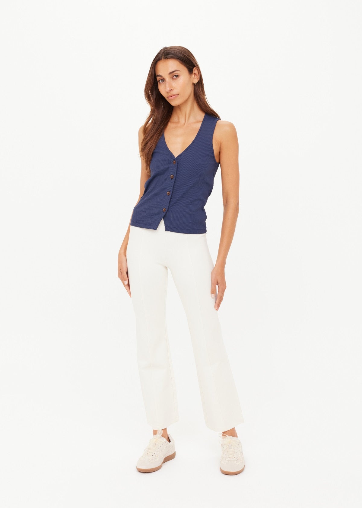 The Upside Bonnie Kick Flare Pant in Cream