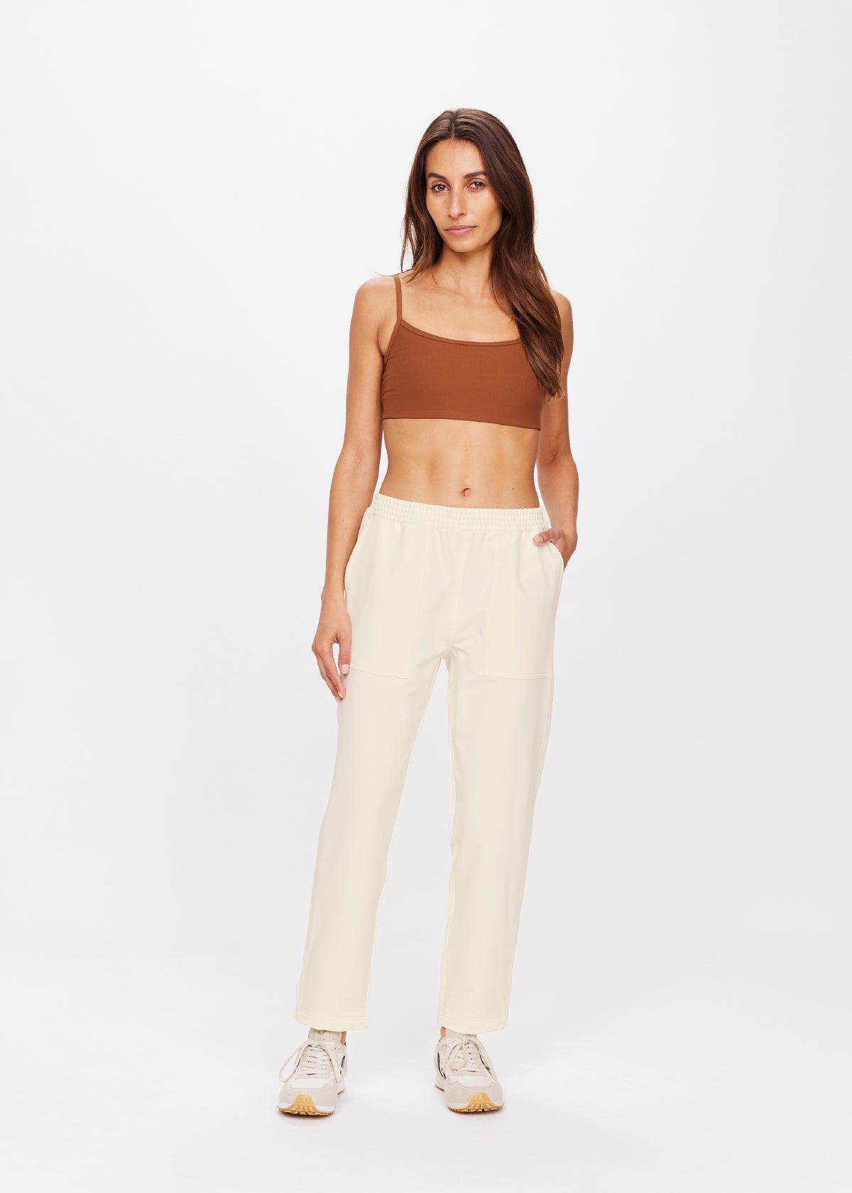 The Upside Mansi Paxton Pant in Coconut Milk