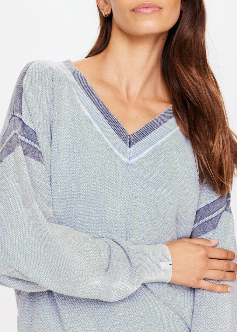 The Upside Fortuna Bonita Knit Crew in Lagoon