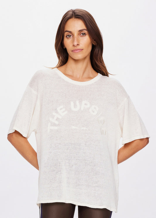 The Upside Knitted Sammi Tee in Creme