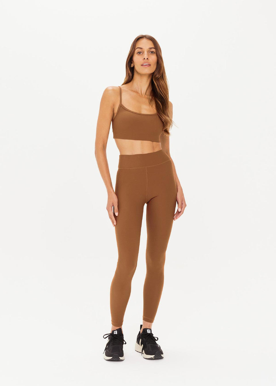 The Upside Peached 25in Midi Pant in Tobacoo