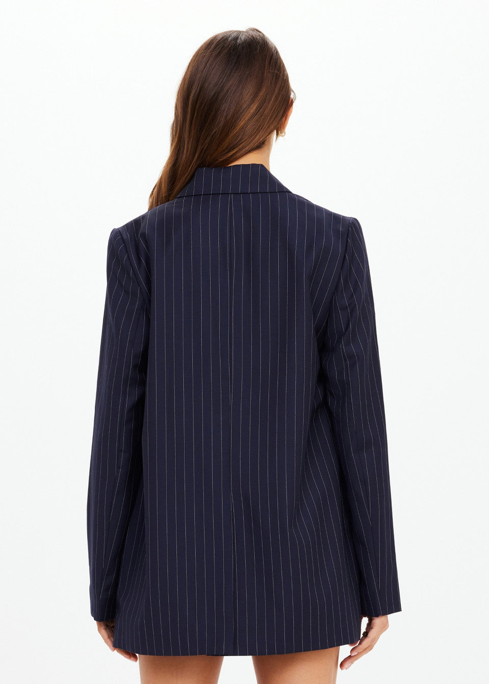The Upside Wool Boyfriend Blazer in Pinstripe