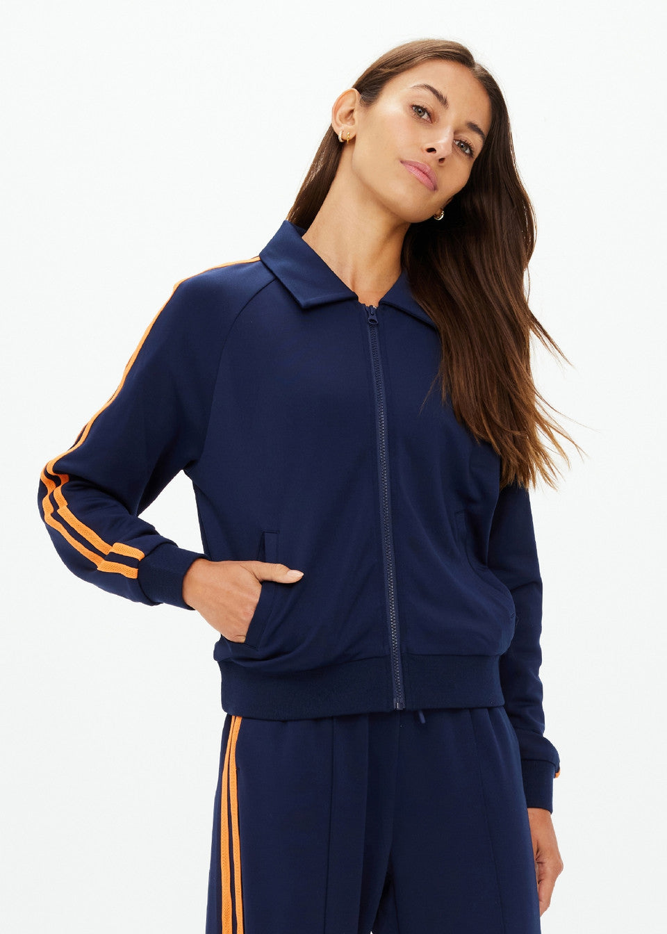 The Upside Vitesse Pari Track Jacket in Navy
