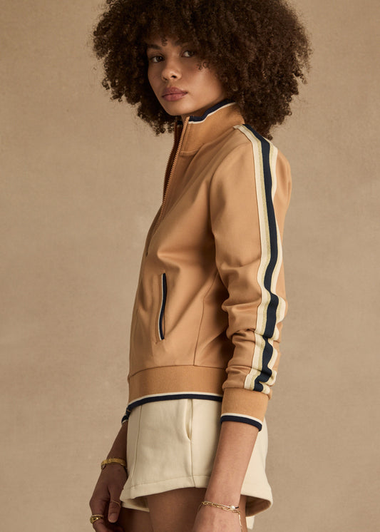The Upside Le Sport Margot Zip Jacket in Ochre
