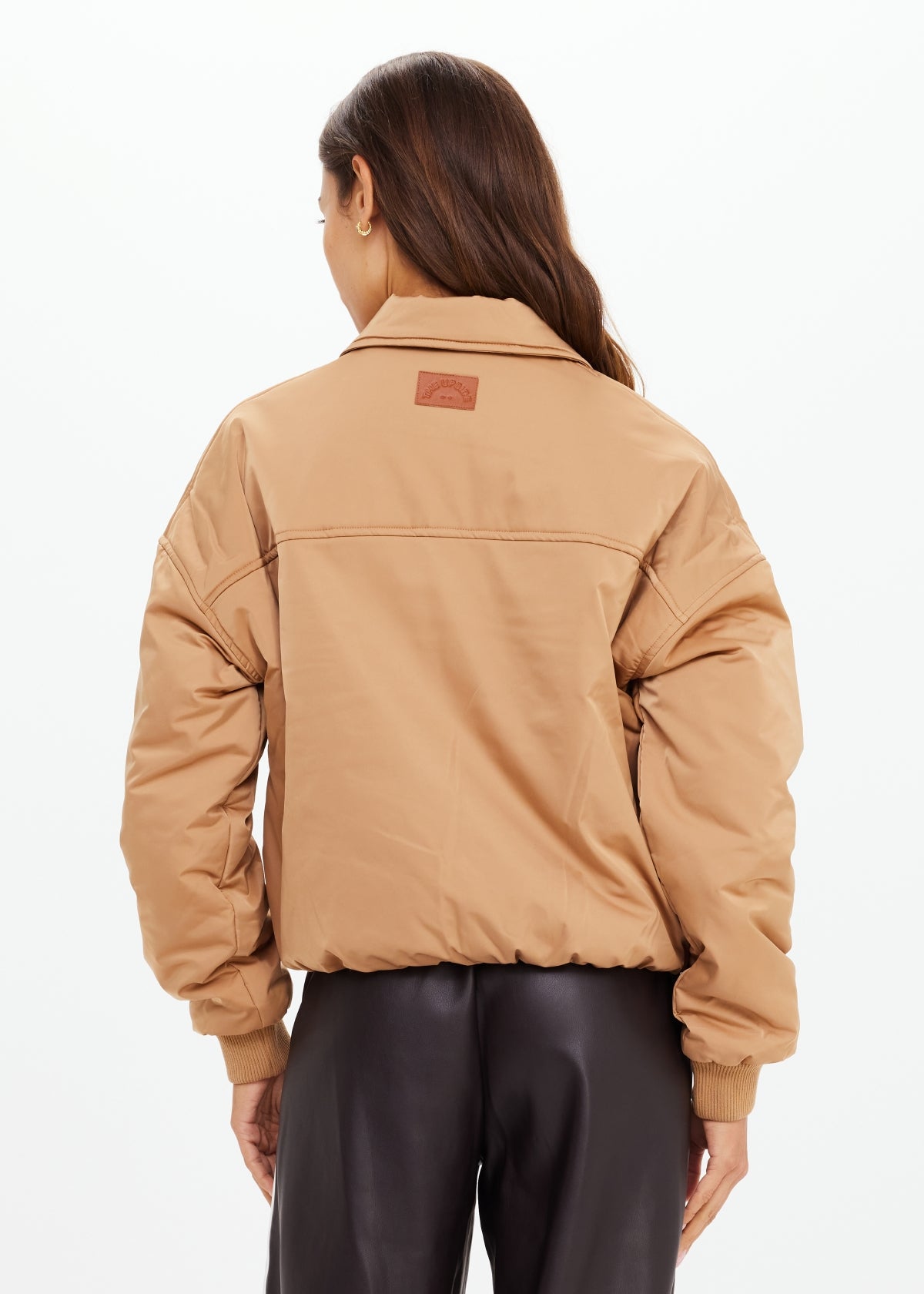 The Upside Carlotta Bomber Jacket in Tan