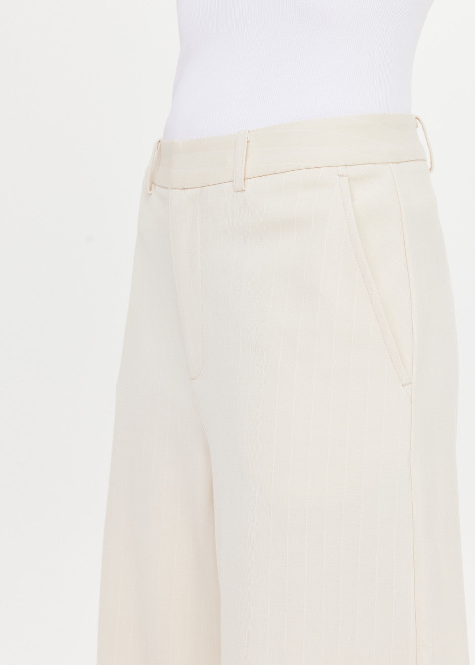 The Upside Orion Mira Wide Leg Pant in Pinstripe