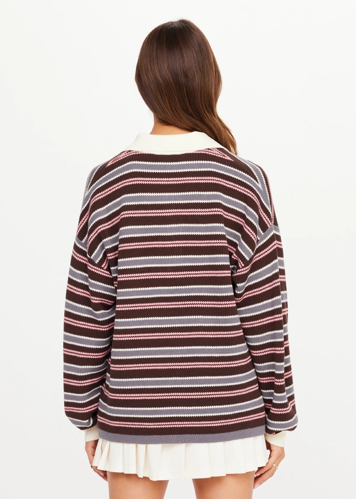 The Upside Wonder Knit Polo in Stripe