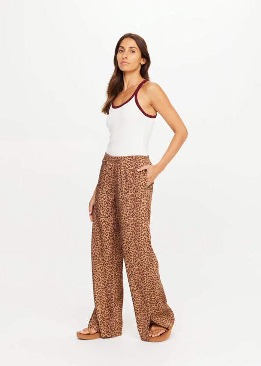 The Upside Javan Juliet Pant in Leopard