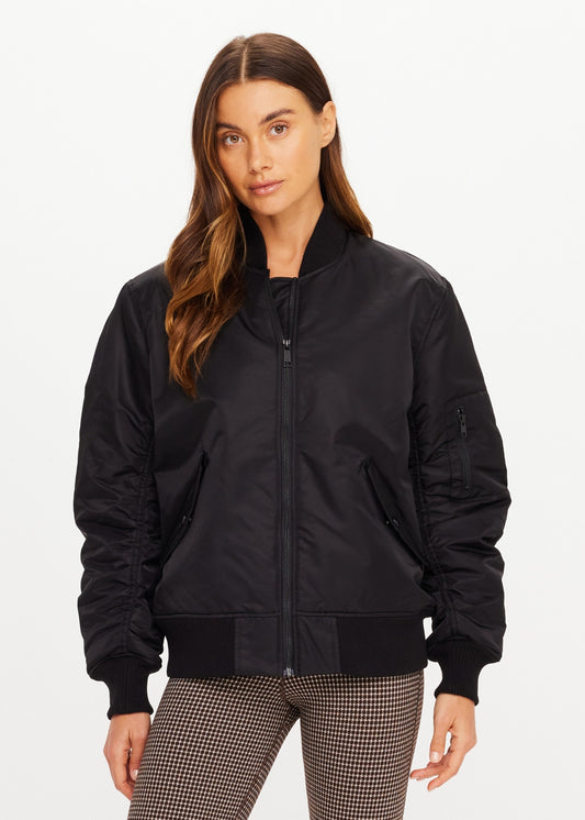 The Upside Tribute Bomber Jacket in Black