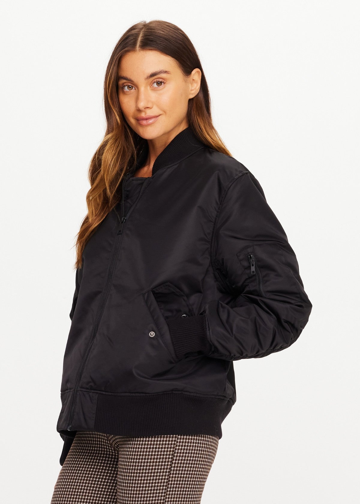 The Upside Tribute Bomber Jacket in Black