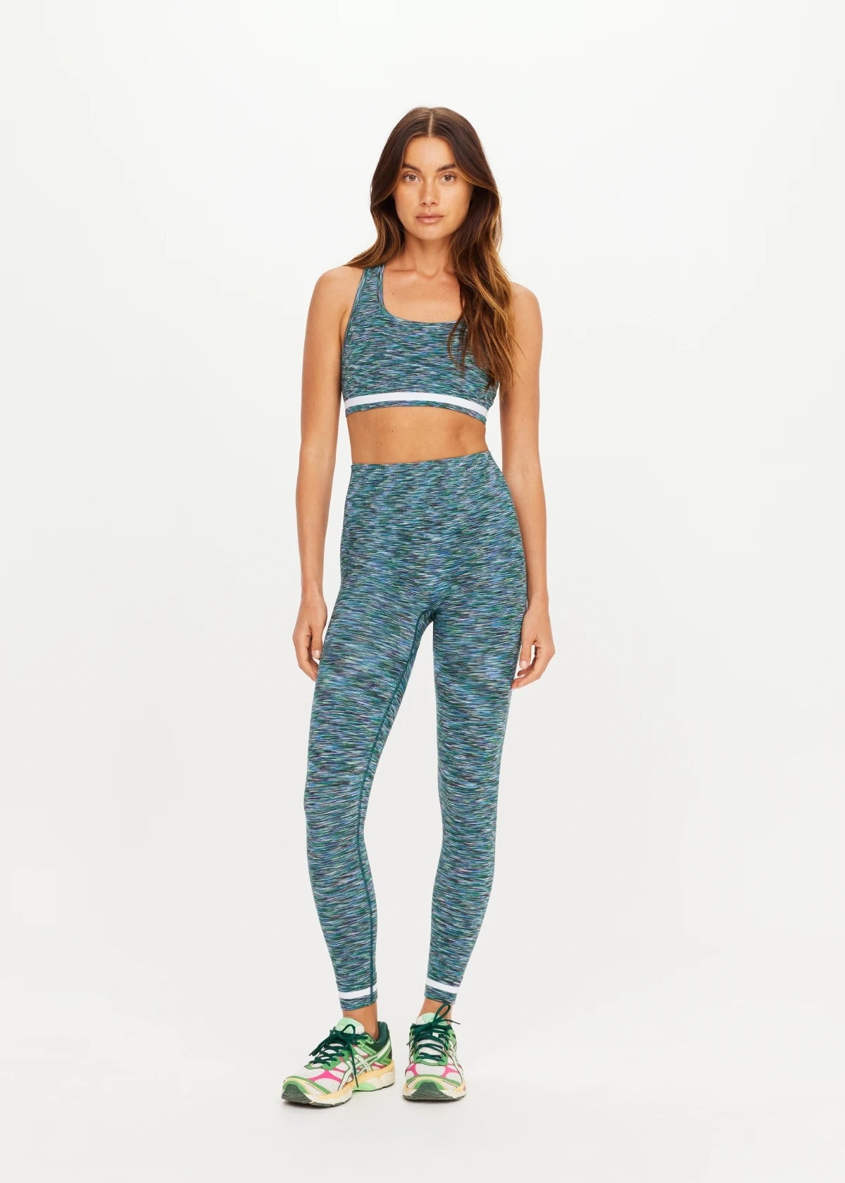 The Upside Seamless 25in Midi Pant in Peacock