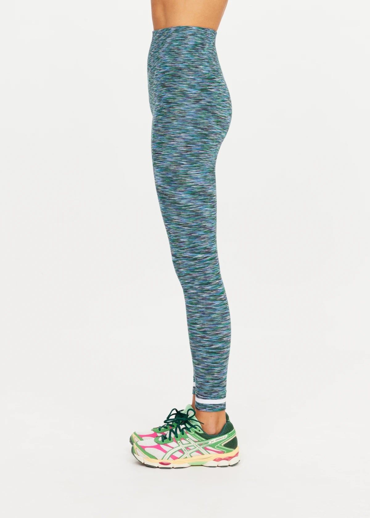 The Upside Seamless 25in Midi Pant in Peacock