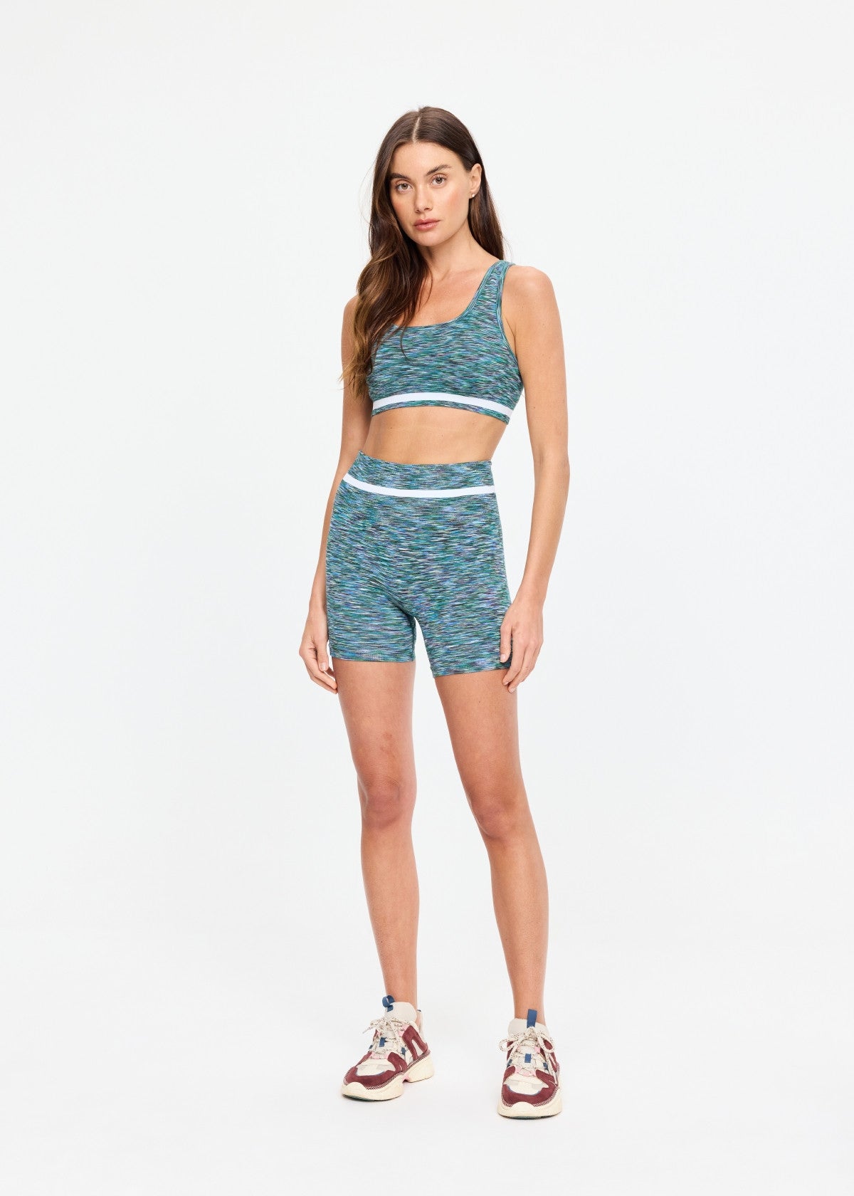 The Upside Seamless 4in Spin Short in Peacock