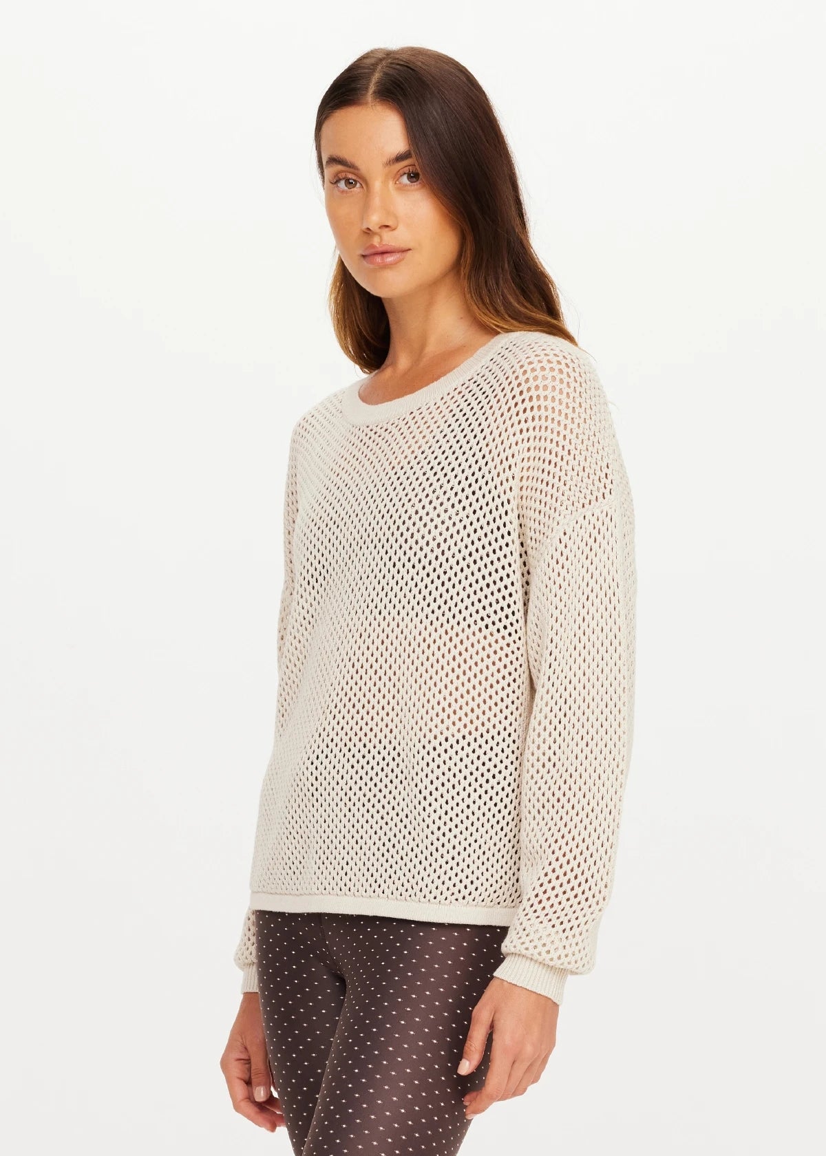 The Upside Sebastian Knit Crew in Cream