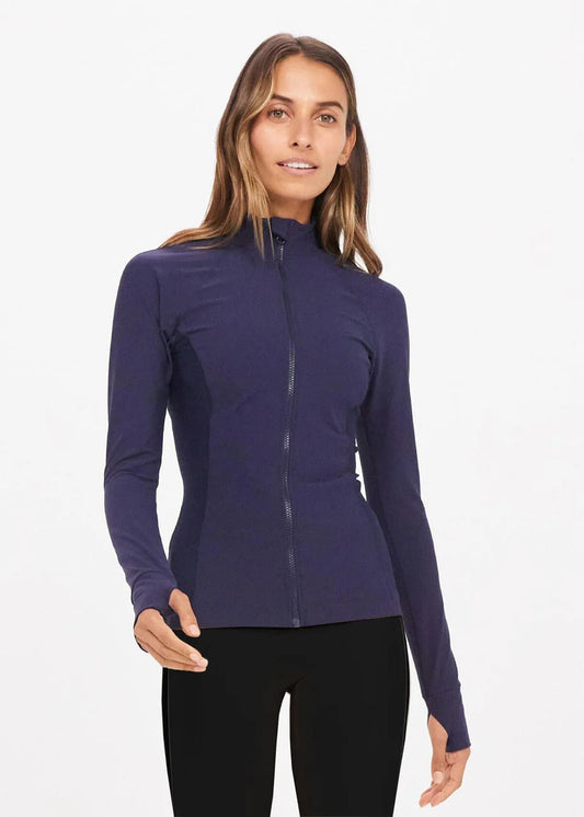 The Upside Tasha Zip Through Jacket in Navy