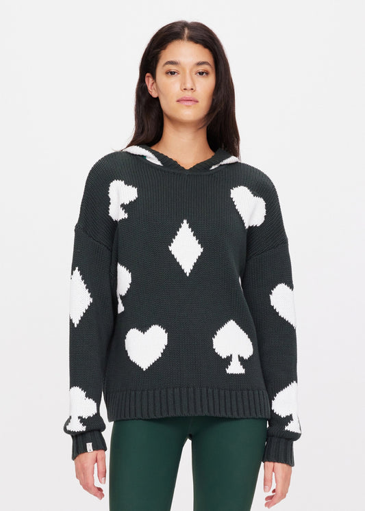 The Upside Ace of Hearts Abbey Knit Hoodie