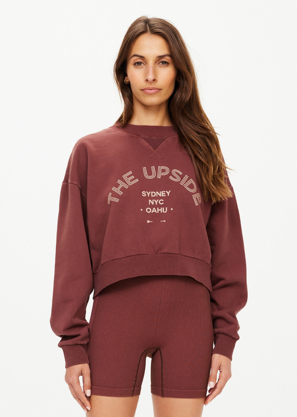 The Upside Jetset Dominique Sweatshirt in Plumberry