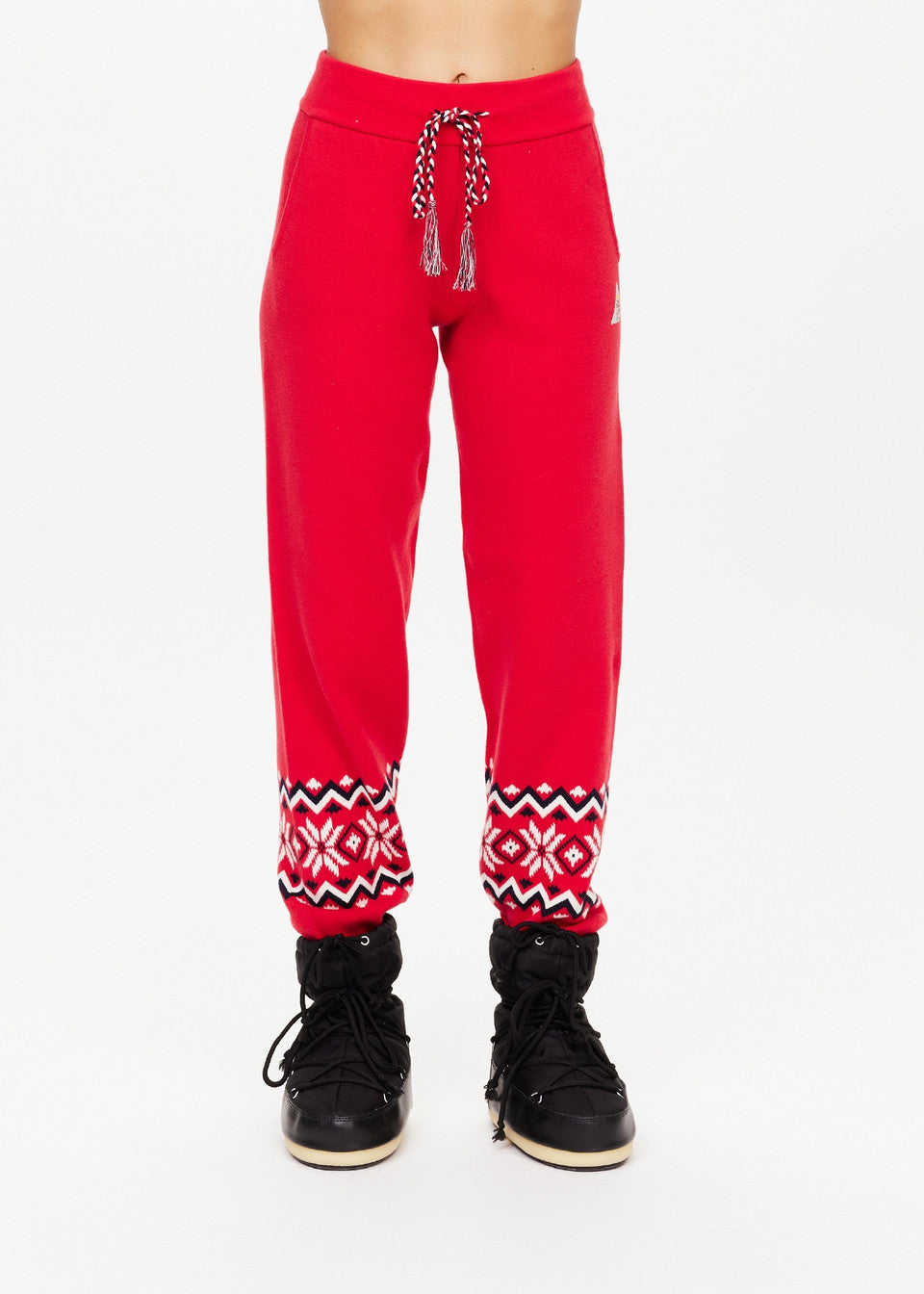 The Upside Keystone Jojo Knit Jogger in Chili