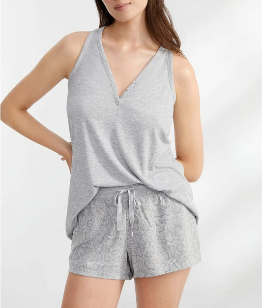 Bare Necessities Henley Tank in Grey