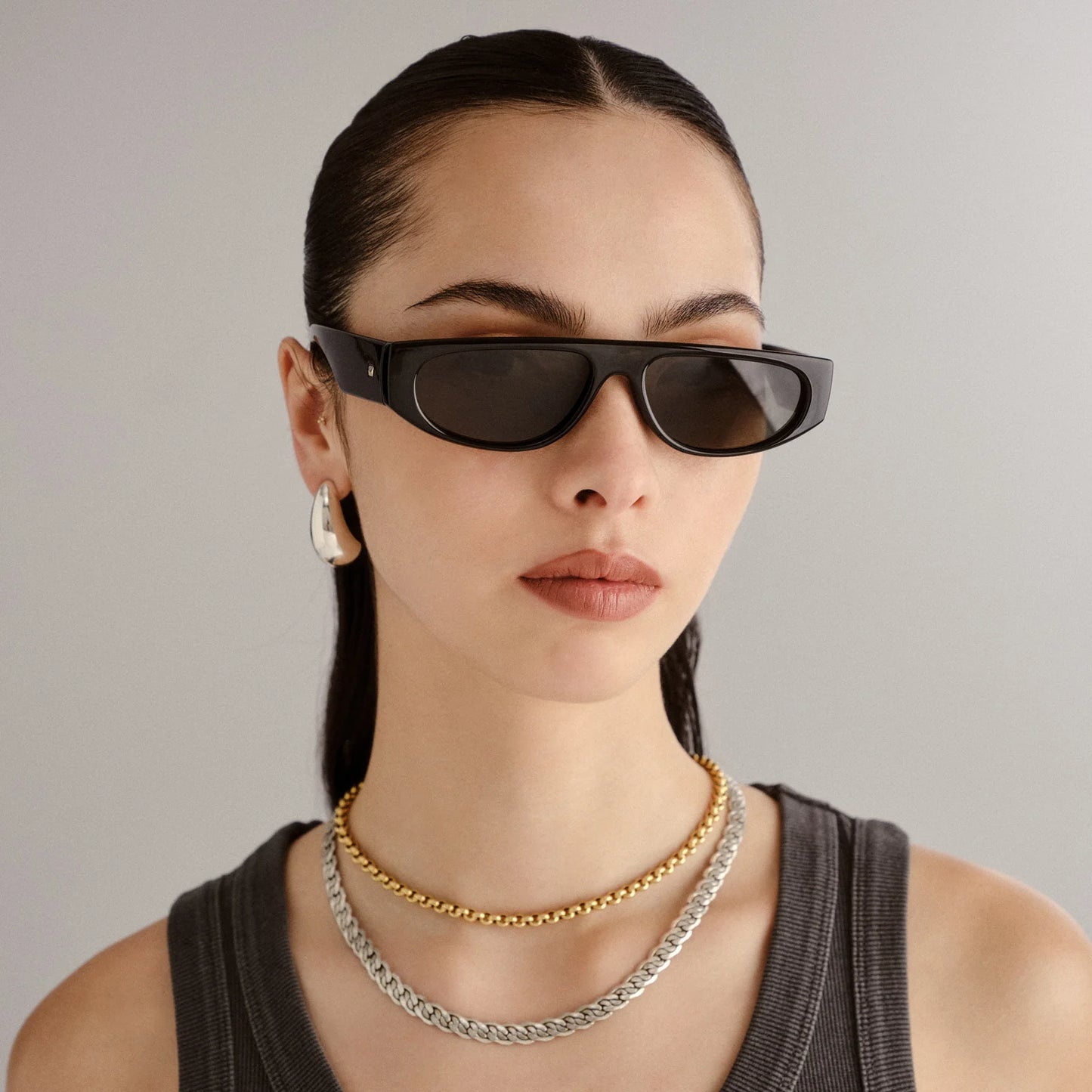 Le Specs Le Ritual Sunglasses in Black Khaki Mono