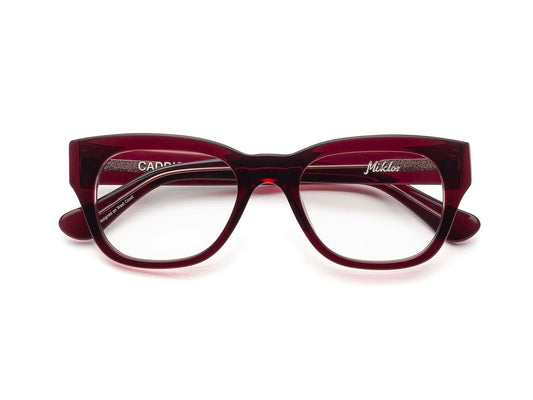 Caddis Miklos Reading Glasses in Polished Boxwine