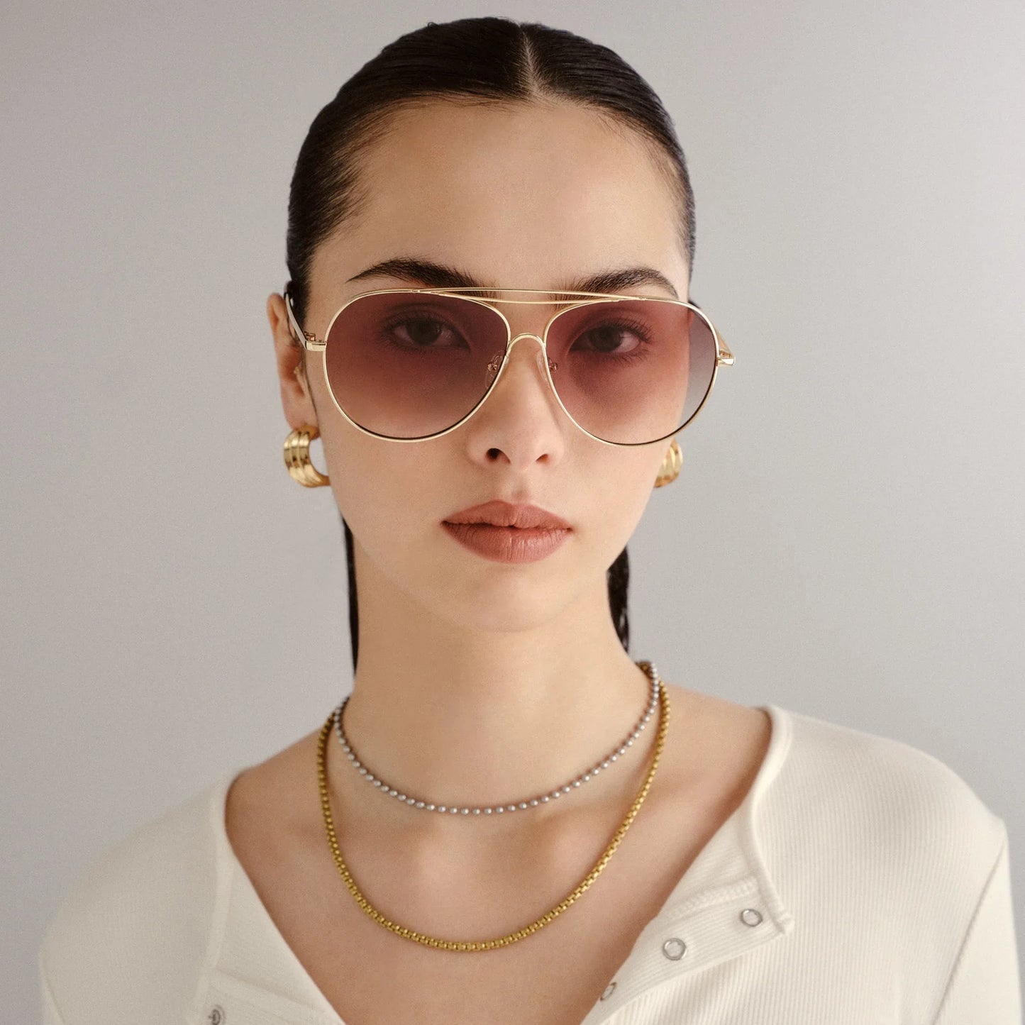 Le Specs Abracadabra Sunglasses in Bright Gold